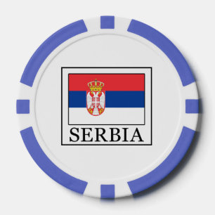 Serbien Pokerchips
