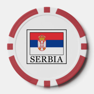 Serbien Pokerchips