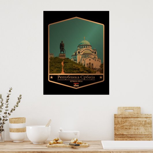 Serbien Poster (Küche)