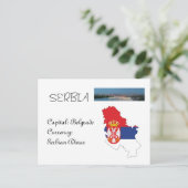 Serbien Postkarte (Stehend Vorderseite)