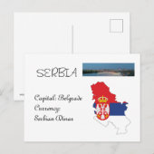 Serbien Postkarte (Vorne/Hinten)