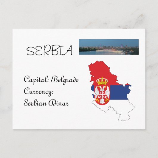 Serbien Postkarte (Vorderseite)