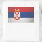 Serbien Rechteckiger Aufkleber (Tasche)