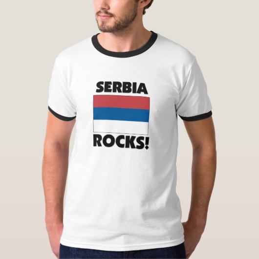 Serbien Rocks T-Shirt (Vorderseite)