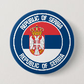 Serbien-RundEmblem Button (Vorderseite)