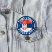 Serbien-RundEmblem Button (Beispiel)