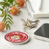 Serbien-RundEmblem Schlüsselanhänger (Seite)