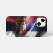Serbien Seidenflagge iPhone Hülle (Rückseite (Horizontal))