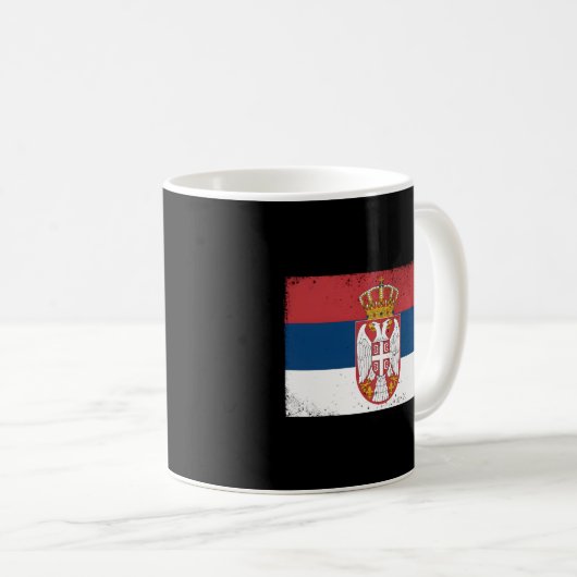 Serbien Serbisch Serbisch Srbija Jugoslavija Belgr Kaffeetasse (VorderseiteRechts)