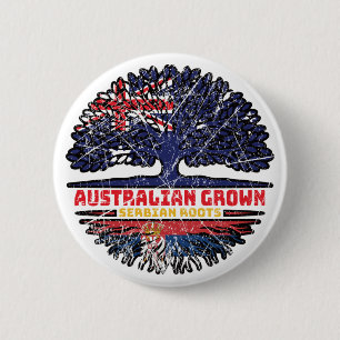 Serbien Serbische Australische Australien Tree Roo Button