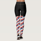 Serbien & serbische Flaggenmode / Sportfan Leggings (Rückseite)