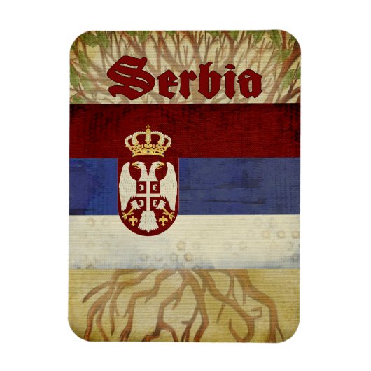Serbien Souvenir Magnet (Vertikal)