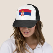 Serbien-Staatsflagge Truckerkappe (Beispiel)