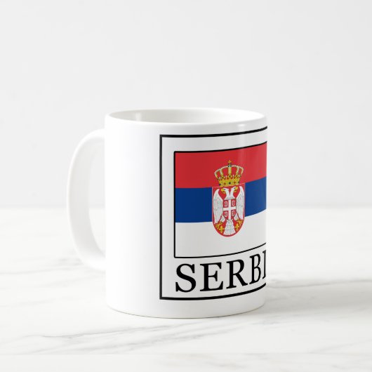 Serbien-Tasse Kaffeetasse (Vorderseite Links)