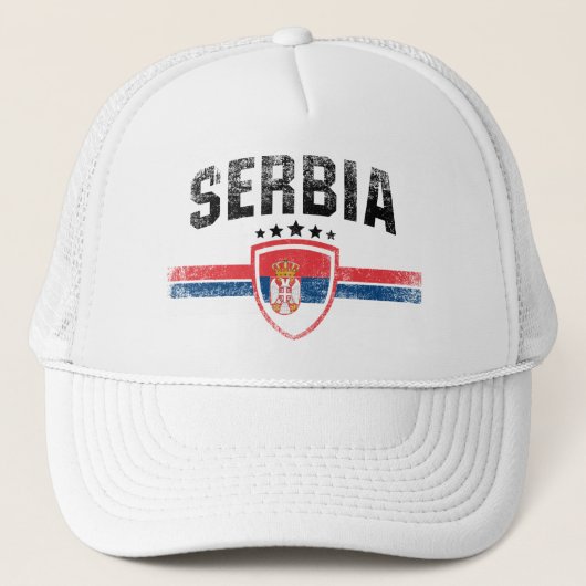 Serbien Truckerkappe (Vorderseite)