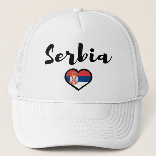 Serbien Truckerkappe (Vorderseite)