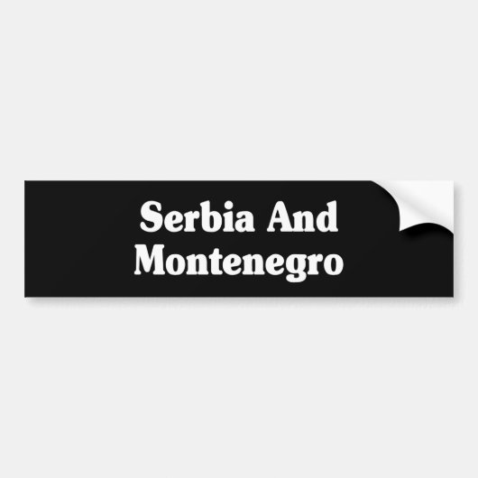 Serbien und Montenegro Autoaufkleber (Vorne)