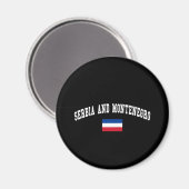 SERBIEN UND MONTENEGRO MAGNET (Vorderseite/Rückseite)