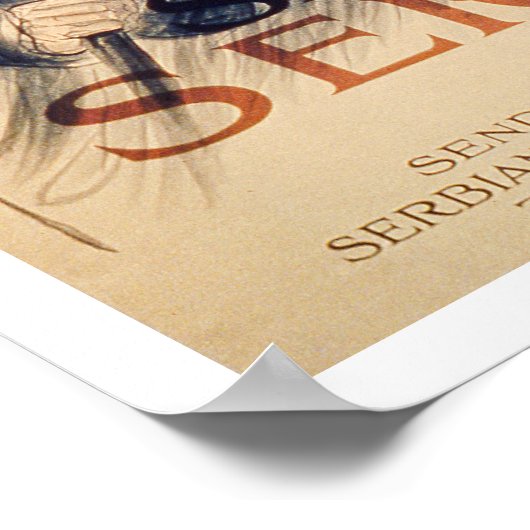 "Serbien unser Verbündeter", Poster, 1915 (litho) Poster (Ecke)