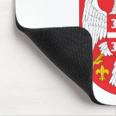 Serbien-Wappen Mousepad (Ecke)