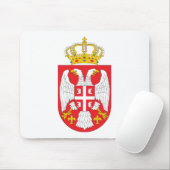 Serbien-Wappen Mousepad (Mit Mouse)