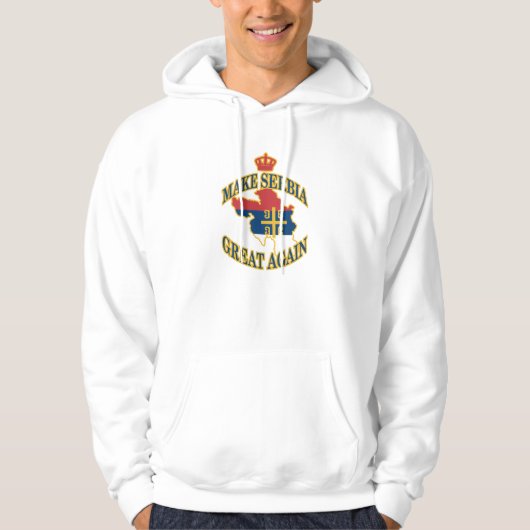 Serbien wieder groß machen hoodie (Vorderseite)