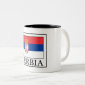 Serbien Zweifarbige Tasse (VorderseiteRechts)