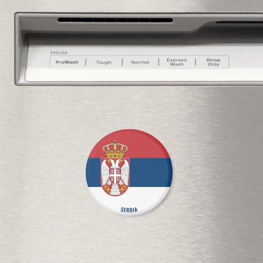 Serbienflagge Charming Patriotic Magnet (In Situ (Geschirrspüler))