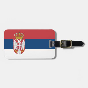 Serbienflagge Gepäckanhänger