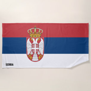 Serbienflagge Splendid Patriotic Strandtuch