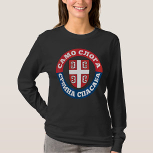 Serbiens Flagge für Serbische Balkanregion Serbien T-Shirt