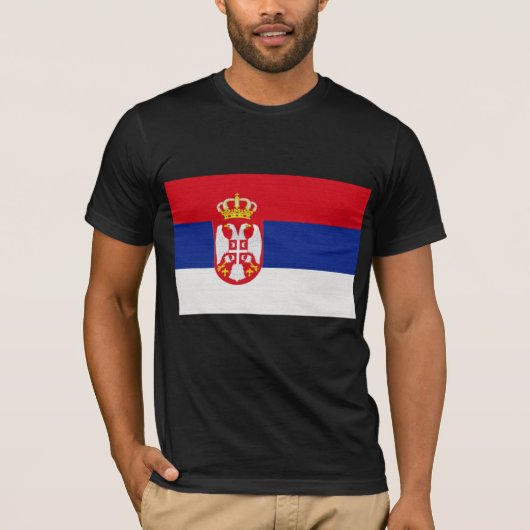 Serbiens Flagge T-Shirt (Vorderseite)