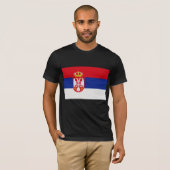 Serbiens Flagge T-Shirt (Vorne ganz)