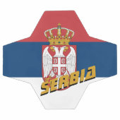 Serbiens patriotische Fußball- und Serbische Flagg Fußball (Flach)