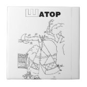 Serbienzelt Fliese (Vorderseite)