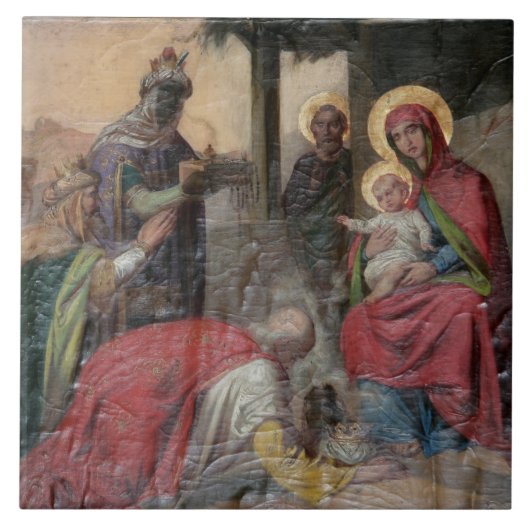 Serbisch-orthodoxe Ikonographie in der Kirche von  Fliese (Vorderseite)