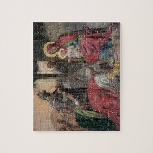 Serbisch-orthodoxe Ikonographie in der Kirche von Puzzle (Vertikal)