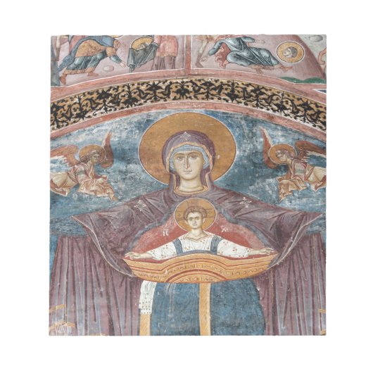 serbisch-orthodoxe Kirche und UNESCO-Standort 2 Notizblock (Vorderseite)