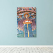 serbisch-orthodoxe Kirche und UNESCO-Standort, Leinwanddruck (Insitu (Holzboden))