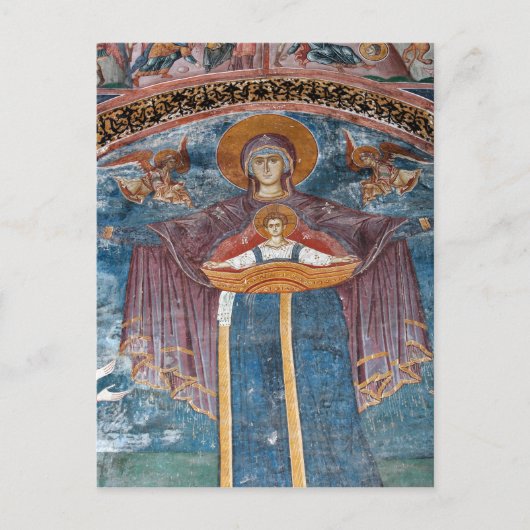 serbisch-orthodoxe Kirche und UNESCO-Standort, Postkarte (Vorderseite)