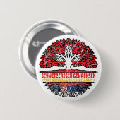 Serbisch Schweizer Schweiz Baum Wurzel Button (Vorne & Hinten)