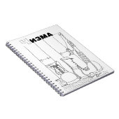 serbisch-zyrillisch notizblock (Rechte Seite)