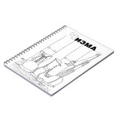 serbisch-zyrillisch notizblock (Linke Seite)