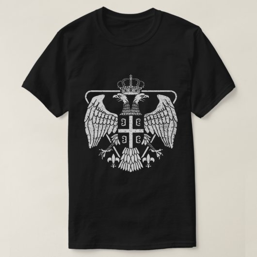 Serbische Adlermatte T-Shirt (Design vorne)