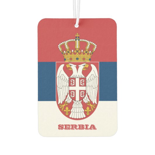 Serbische Flagge Auto Air Freshener, Serbien Autolufterfrischer (Rückseite)