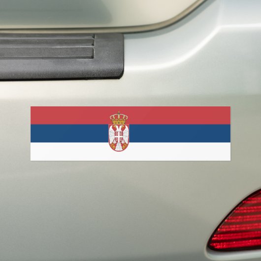 Serbische Flagge Autoaufkleber (Auf Auto)