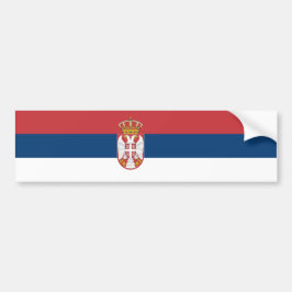 Serbische Flagge Autoaufkleber