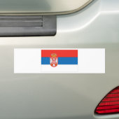 Serbische Flagge Autoaufkleber (Auf Auto)
