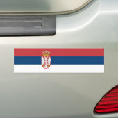 Serbische Flagge Autoaufkleber (Auf Auto)