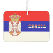 Serbische Flagge Autolufterfrischer (Rückseite)